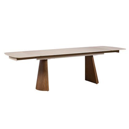 Lusso Ash 180-260cm Extending Dining Table with Sintered Stone Top