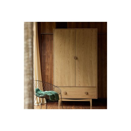 G Plan Larsen Oak Double Wardrobe