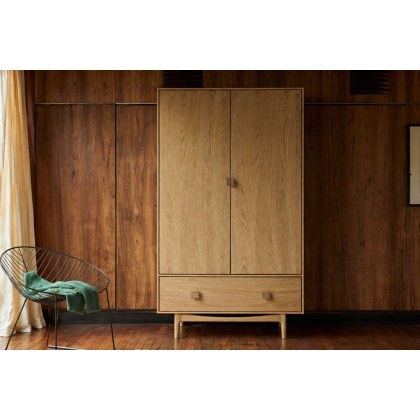 G Plan Larsen Oak Double Wardrobe