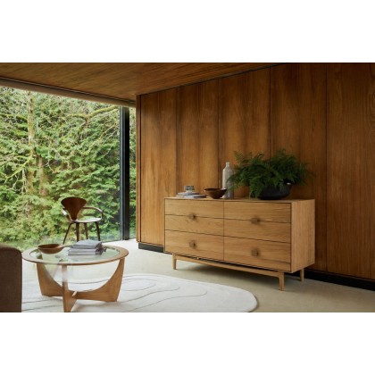 G Plan Larsen Oak 6 Drawer Wide Chest of Drawers