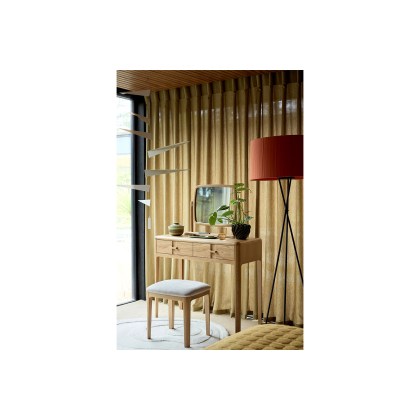 G Plan Maddison Oak Upholstered Stool