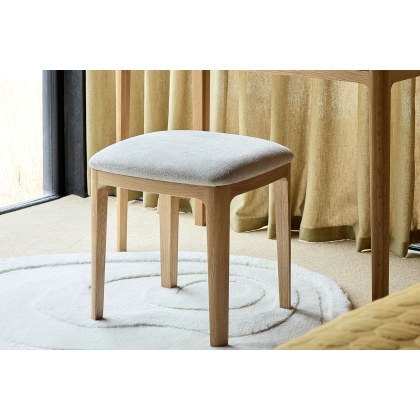 G Plan Maddison Oak Upholstered Stool