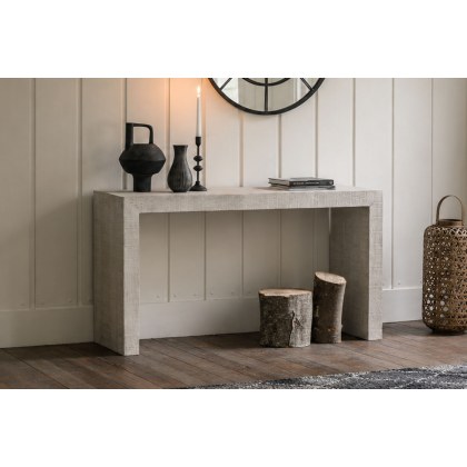 Gallery Direct Iowa Console Whitewash 1400x360x800mm Gallery Direct Iowa Console Whitewash 1400x360x800mm