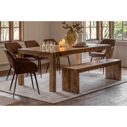 Gallery Direct Iowa Dining Table Natural 2000x1000x750mm