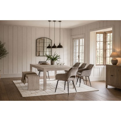 Gallery Direct Iowa Dining Table Whitewash 2000x1000x750mm Gallery Direct Iowa Dining Table Whitewash 2000x1000x750mm
