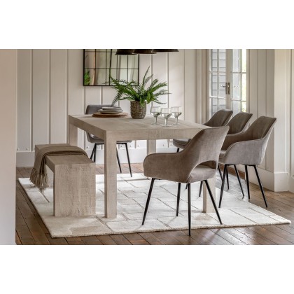 Gallery Direct Iowa Dining Table Whitewash 2000x1000x750mm Gallery Direct Iowa Dining Table Whitewash 2000x1000x750mm