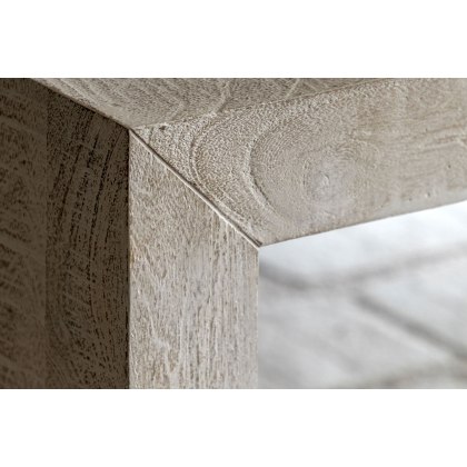 Gallery Direct Iowa Dining Bench Whitewash 1600x360x450mm