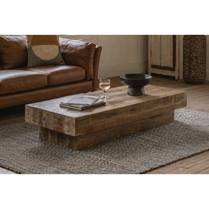 Gallery Direct Iowa Coffee Table Natural 1500x600x300mm Gallery Direct Iowa Coffee Table Natural 1500x600x300mm
