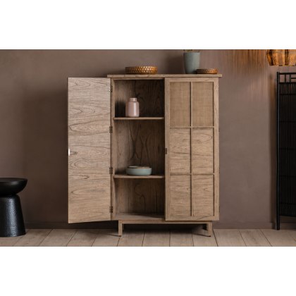 Gallery Direct Kyoto 2 Door Cupboard 1070x370x1600mm Gallery Direct Kyoto 2 Door Cupboard 1070x370x1600mm