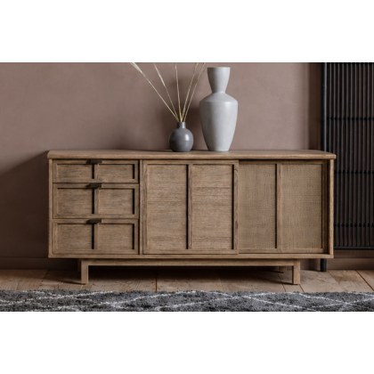 Gallery Direct Kyoto 3 Drawer 2 Door Sideboard 1500x450x700mm Gallery Direct Kyoto 3 Drawer 2 Door Sideboard 1500x450x700mm