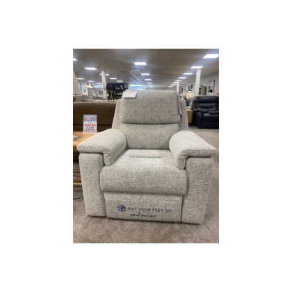 Ex-Display St Austell - G Plan Harper Power Recliner Chair with Headrest & Lumbar