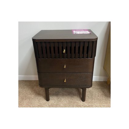 Ex-Display St Austell - Soho Dark 3 Drawer Bedside Table Ex-Display St Austell - Soho Dark 3 Drawer Bedside Table