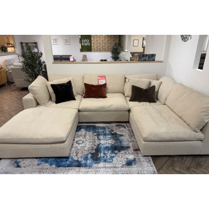 Ex-Display Truro - Baker Zen U5 Piece Upholstery Group (2x Corner Sections/2x Middle Sections & Otto Ex-Display Truro - Baker Zen U5 Piece Upholstery Group (2x Corner Sections/2x Middle Sections & Otto