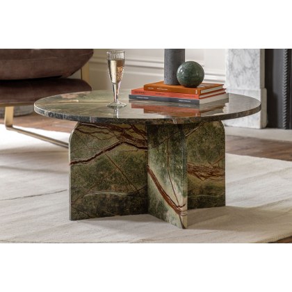 Gallery Direct Amalfi Ember Marble Coffee Table