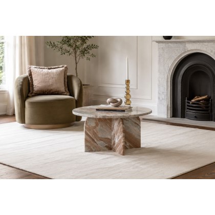 Gallery Direct Amalfi Natural Marble Coffee Table