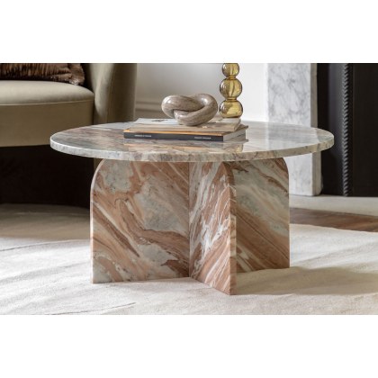 Gallery Direct Amalfi Natural Marble Coffee Table