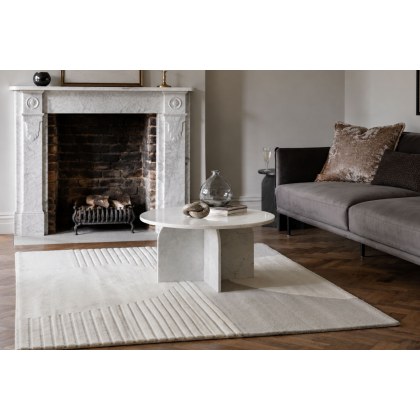 Gallery Direct Amalfi White Marble Coffee Table