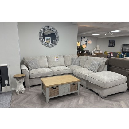 Ex-Display Newquay - Fantasy corner chaise with stool Ex-Display Newquay - Fantasy corner chaise with stool
