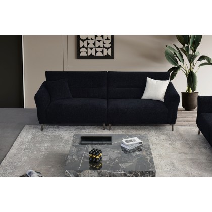Albany 4 Seater Sofa in Black Lux Boucle Albany 4 Seater Sofa in Black Lux Boucle