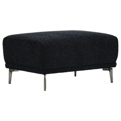 Albany Stool in Black Lux Boucle Albany Stool in Black Lux Boucle