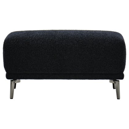 Albany Stool in Black Lux Boucle Albany Stool in Black Lux Boucle