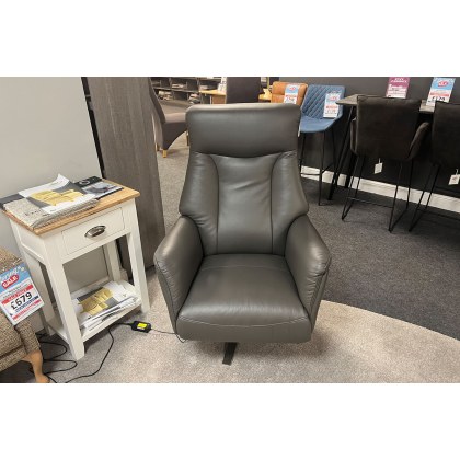 Ex-Display Redruth - Houston Swivel Recliner Leather Chair Ex-Display Redruth - Houston Swivel Recliner Leather Chair