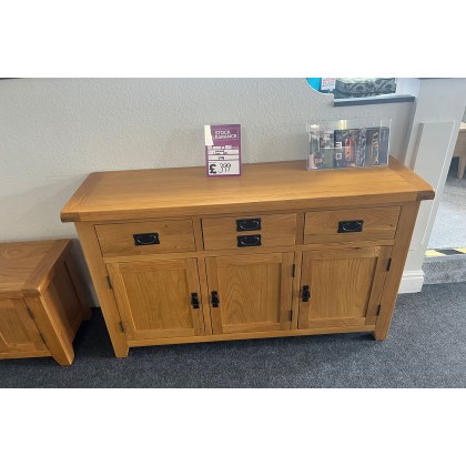Ex-Display Redruth - Wexford Oak Large Sideboard Ex-Display Redruth - Wexford Oak Large Sideboard