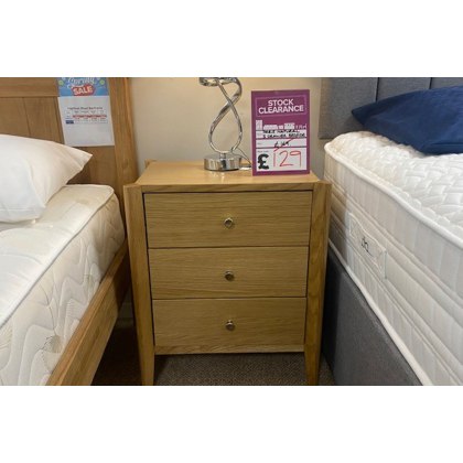 Ex-Display St Austell - Paris Oak Natural Bedside Table