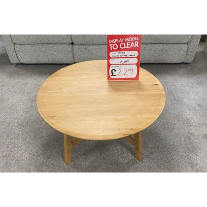 Ex-Display St Austell - Gallery Direct Madrid Natural Oak Round Coffee Table