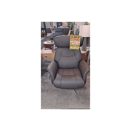 Ex-Display Plymouth - Murcia Leather Match Swivel Chair & Stool Ex-Display Plymouth - Murcia Leather Match Swivel Chair & Stool