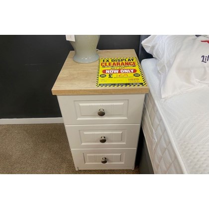 Ex-Display St Austell - Westbury 3 Drawer Bedside Table Ex-Display St Austell - Westbury 3 Drawer Bedside Table