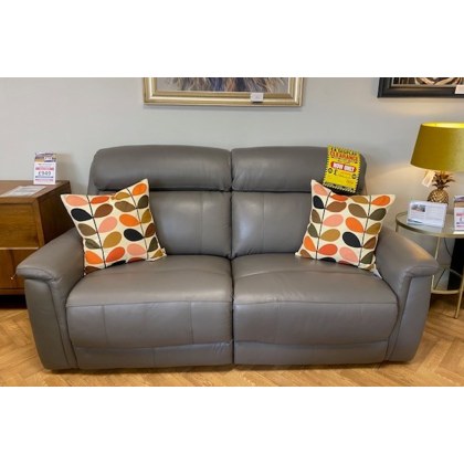 Ex-Display St Austell - La-Z-Boy Paris Leather 3 Seater Power Recliner Sofa with Head Tilt and Lumba