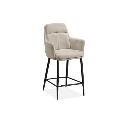 Bologna Fabric Bar Stool in Miami Toffee (Pair) Bologna Fabric Bar Stool in Miami Toffee (Pair)
