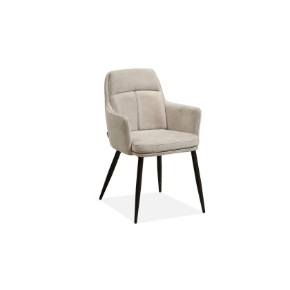 Donna Fabric Dining Chair in Miami Toffee (Pair)