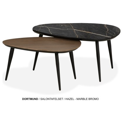 Dortmund 2-Piece Coffee Nest of Tables Set Dortmund 2-Piece Coffee Nest of Tables Set