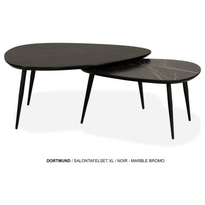 Dortmund 2-Piece XL Coffee Nest of Tables Set