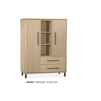 Medway Blond Oak Lamulux Display Cabit