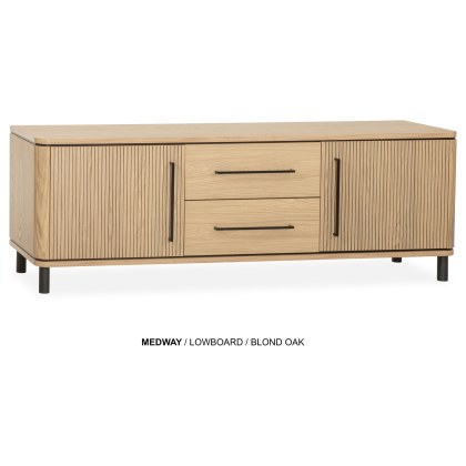 Medway Blond Oak Lamulux Lowboard Sideboard Medway Blond Oak Lamulux Lowboard Sideboard
