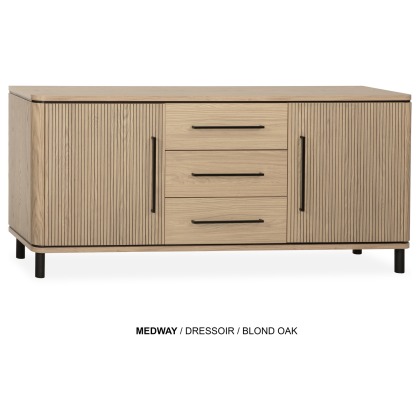 Medway Blond Oak Lamulux 180cm Large Sideboard Medway Blond Oak Lamulux 180cm Large Sideboard