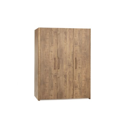 Midnight Lamulux Wood-Effect 3 Door Wardrobe