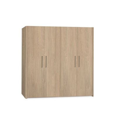 Midnight Lamulux Wood-Effect 4 Door Wardrobe