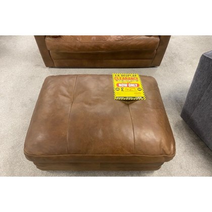 Ex-Display St Austell - Alexander & James Bailey Leather Stool Ex-Display St Austell - Alexander & James Bailey Leather Stool