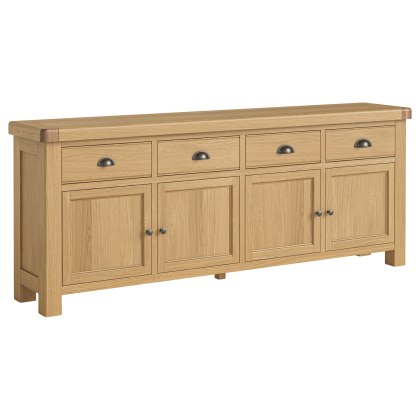 Normandy Chunky Country Oak 4 Door 4 Drawer Extra Large Sideboard Normandy Chunky Country Oak 4 Door 4 Drawer Extra Large Sideboard