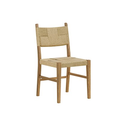 Salisbury Waxed Premium Oak Weave Dining Chair (Pair)