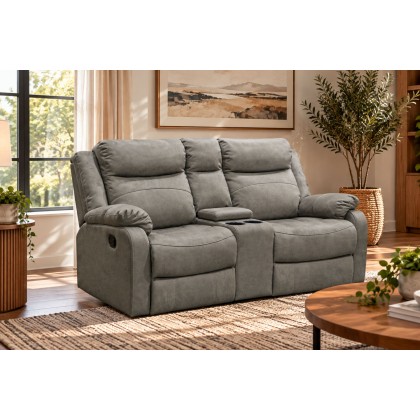 Ellena Marble Beige 2 Seater Recliner Sofa with Storage Ellena Marble Beige 2 Seater Recliner Sofa with Storage