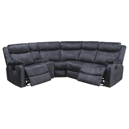 Ellena Marble Grey L Shape Recliner Corner Sofa with Storage Ellena Marble Grey L Shape Recliner Corner Sofa with Storage