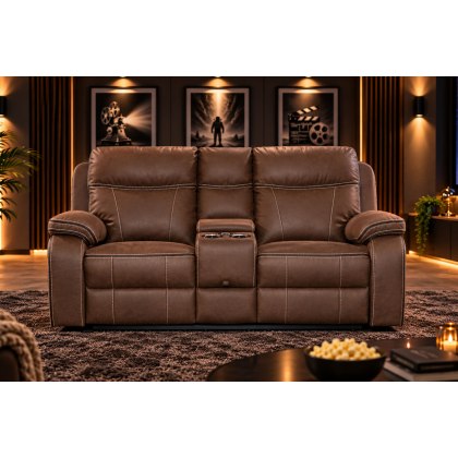 California 2 Seater Cinema Tech Power Recliner Sofa