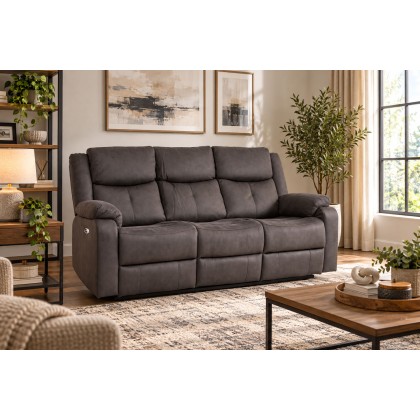 Rome Fabric Recliner 3 Seater Sofa Rome Fabric Recliner 3 Seater Sofa