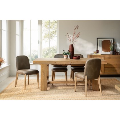 Margot Brown PU Leather Dining Chair (Pair) Margot Brown PU Leather Dining Chair (Pair)
