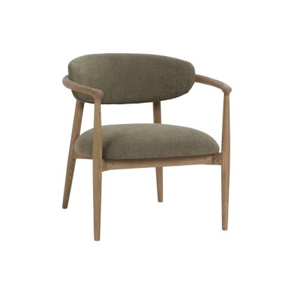 Scarlett Fabric Arm Chair in Green Scarlett Fabric Arm Chair in Green
